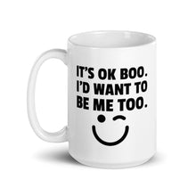 Load image into Gallery viewer, It's Ok Boo White Glossy Mug 11oz/15oz (White Print)