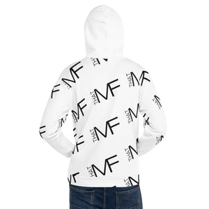 THAT MF Logo AOP Unisex Hoodie (w/sleeve print - Black Print))