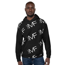 Load image into Gallery viewer, THAT MF Logo AOP Unisex Hoodie (White Print)
