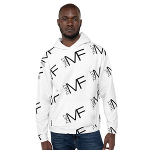 THAT MF Logo AOP Unisex Hoodie (w/sleeve print - Black Print))