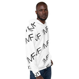 THAT MF Logo AOP Unisex Hoodie (w/sleeve print - Black Print))