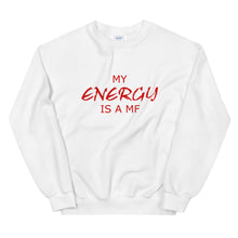 Load image into Gallery viewer, MY ENERGY/MF Unisex Sweatshirt (Red Print)
