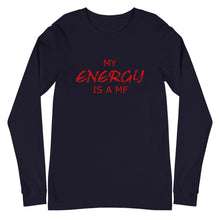 Load image into Gallery viewer, MY ENERGY/MF Unisex Long Sleeve Tee (Red Print)
