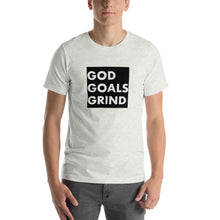 Load image into Gallery viewer, GOD GOALS GRIND Unisex Tee (Black Box)
