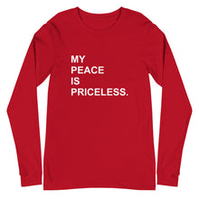 Load image into Gallery viewer, MY PEACE Unisex Long Sleeve Tee (White Print)
