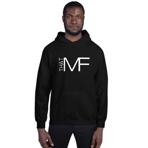 That MF Logo Unisex Hoodie (White Print)