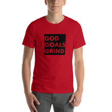 Load image into Gallery viewer, GOD GOALS GRIND Unisex Tee (Black Box)
