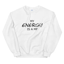 Load image into Gallery viewer, MY ENERGY/MF Unisex Sweatshirt (Black Print)
