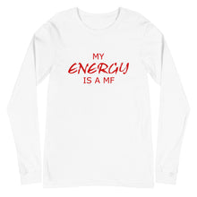 Load image into Gallery viewer, MY ENERGY/MF Unisex Long Sleeve Tee (Red Print)
