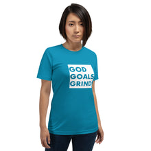 Load image into Gallery viewer, GOD GOALS GRIND Unisex Tee (White Box)
