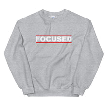 Load image into Gallery viewer, FOCUSED Unisex Sweatshirt (White Print)
