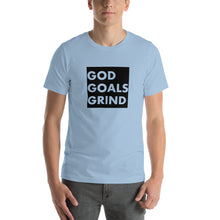 Load image into Gallery viewer, GOD GOALS GRIND Unisex Tee (Black Box)
