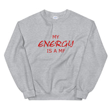 Load image into Gallery viewer, MY ENERGY/MF Unisex Sweatshirt (Red Print)
