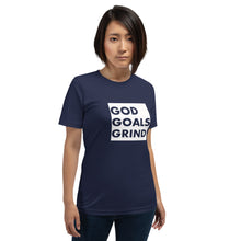 Load image into Gallery viewer, GOD GOALS GRIND Unisex Tee (White Box)
