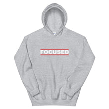 Load image into Gallery viewer, FOCUSED Unisex Hoodie (White Print)
