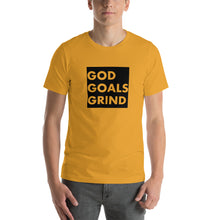 Load image into Gallery viewer, GOD GOALS GRIND Unisex Tee (Black Box)
