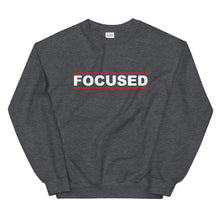 Load image into Gallery viewer, FOCUSED Unisex Sweatshirt (White Print)
