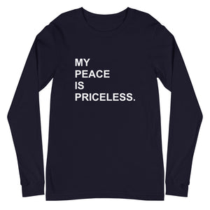 MY PEACE Unisex Long Sleeve Tee (White Print)