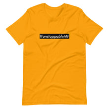 Load image into Gallery viewer, #unstoppableMF Unisex Tee (White Print/Black Box)
