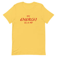 Load image into Gallery viewer, MY ENERGY/MF Unisex Tee (Red Print)
