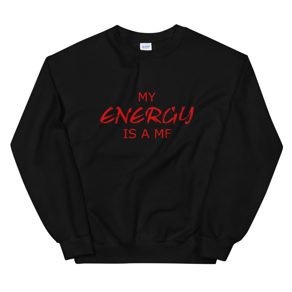 MY ENERGY/MF Unisex Sweatshirt (Red Print)