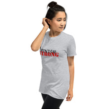 Load image into Gallery viewer, Finish STRONG Unisex Tee (Black/Red Print)
