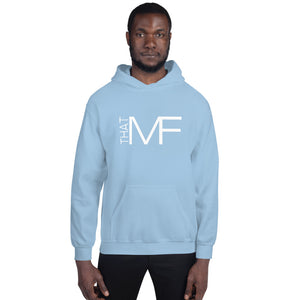 That MF Logo Unisex Hoodie (White Print)