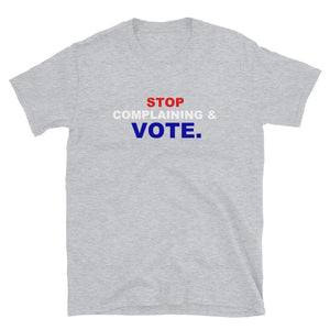 VOTE Unisex Tee (Red/White/Blue Print)