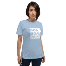 Load image into Gallery viewer, GOD GOALS GRIND Unisex Tee (White Box)
