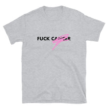 Load image into Gallery viewer, F*CK CANCER - BC Awareness Unisex Tee 2 (Black Print)
