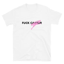 Load image into Gallery viewer, F*CK CANCER - BC Awareness Unisex Tee 2 (Black Print)

