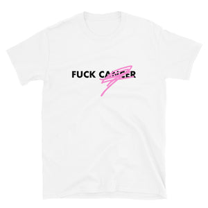 F*CK CANCER - BC Awareness Unisex Tee 2 (Black Print)