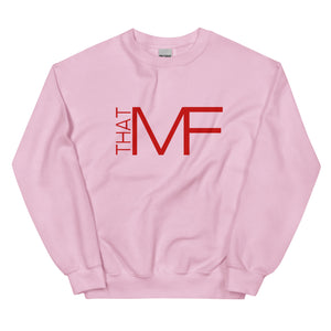 That MF Logo Unisex Sweatshirt (Red Print)