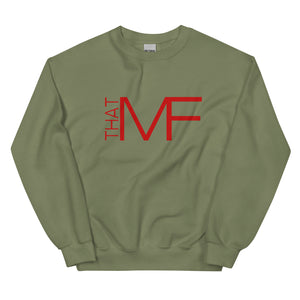 That MF Logo Unisex Sweatshirt (Red Print)