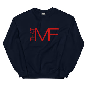 That MF Logo Unisex Sweatshirt (Red Print)