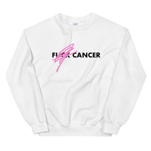 F*CK CANCER - BC Awareness Unisex Sweatshirt (Black Print)