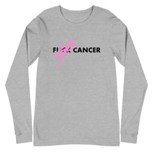 Load image into Gallery viewer, F*CK CANCER - BC Awareness Unisex Long Sleeve Tee (Black Print)
