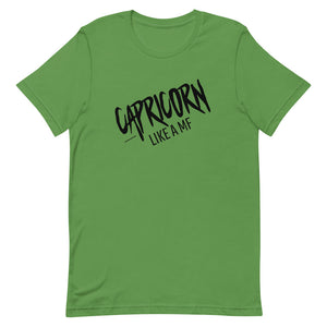 CAPRICORN LIKE A MF Unisex Tee (Black Print)