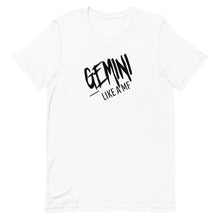 Load image into Gallery viewer, GEMINI LIKE A MF Unisex Tee (Black Print)
